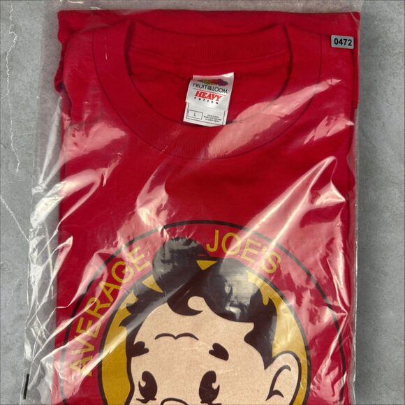 VTG 2004 Y2K Dodgeball Movie Promo Average Joes Double Sided New Old Stock - L - Picture 5 of 5